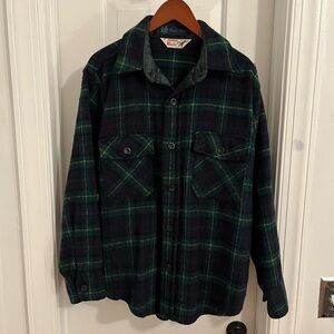 Vintage 60’s Peters Whalers Wool  Plaid CPO Shirt Jacket